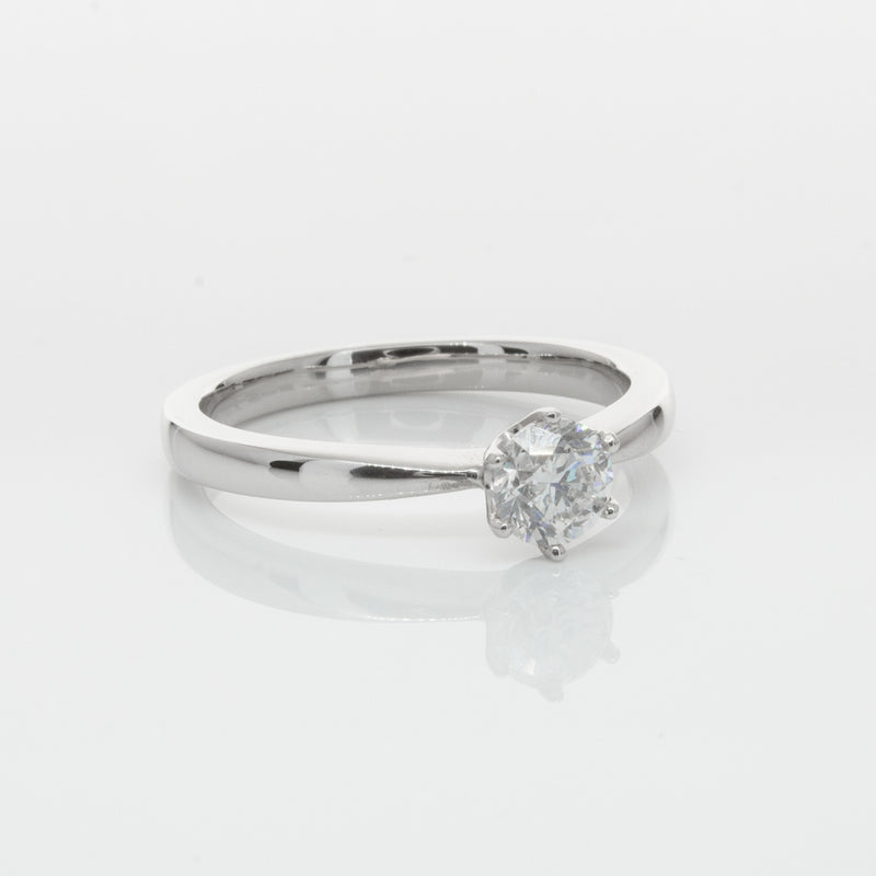18ct White Gold .50ct Diamond Nova Ring-Ring-Walker & Hall