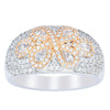 18ct White & Rose Gold 1.43ct Diamond Ring-Ring-Walker & Hall