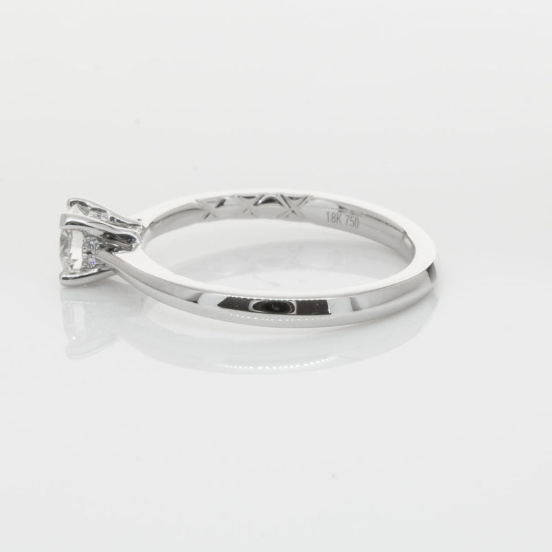 18ct White Gold .42ct Flawless Diamond Ring-Ring-Walker & Hall