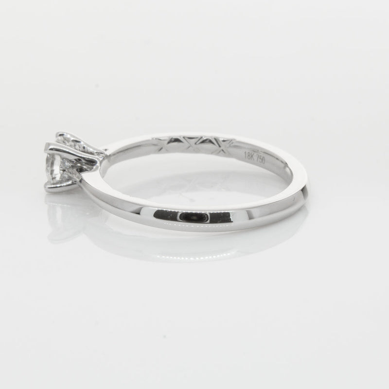 18ct White Gold .42ct Flawless Diamond Ring-Ring-Walker & Hall