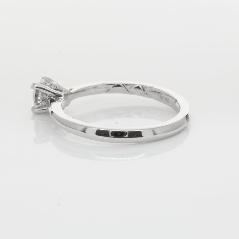 18ct White Gold .42ct Flawless Diamond Ring-Ring-Walker & Hall