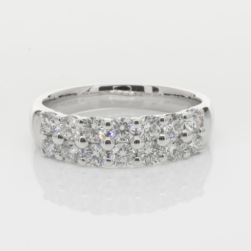 18ct White Gold 1.00ct Diamond Apollo Ring-Ring-Walker & Hall