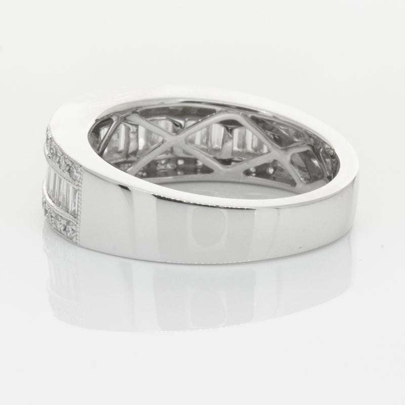18ct White Gold Diamond Imperial Ring-Ring-Walker & Hall