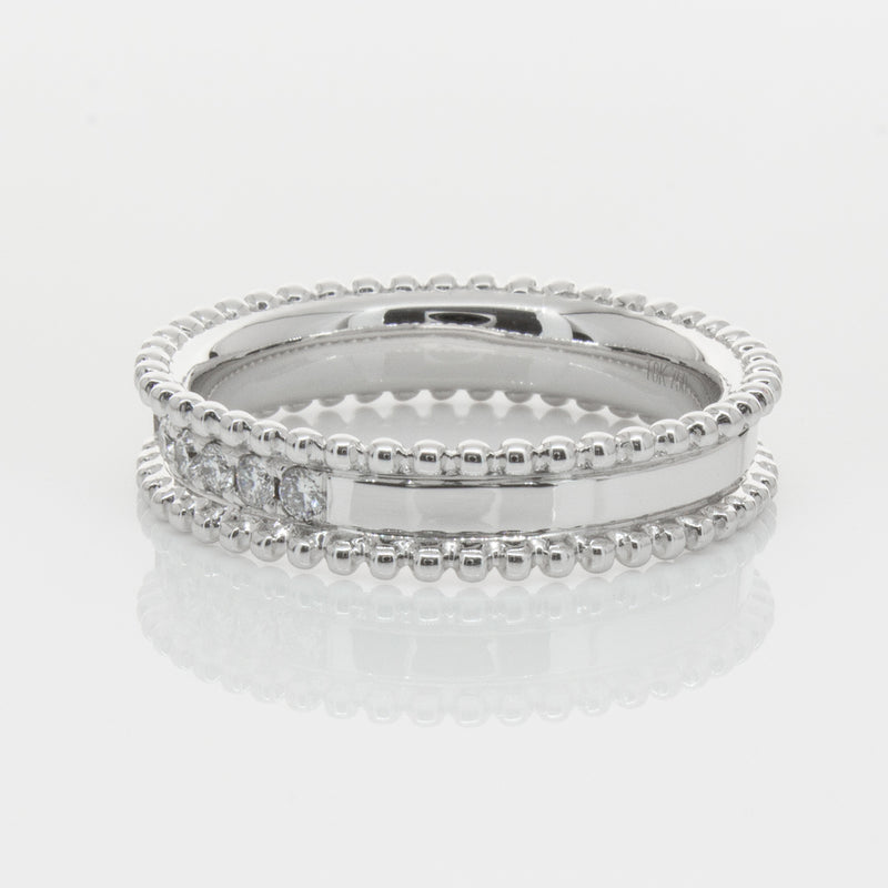 18ct White Gold .32ct Diamond Juno Ring-Ring-Walker & Hall