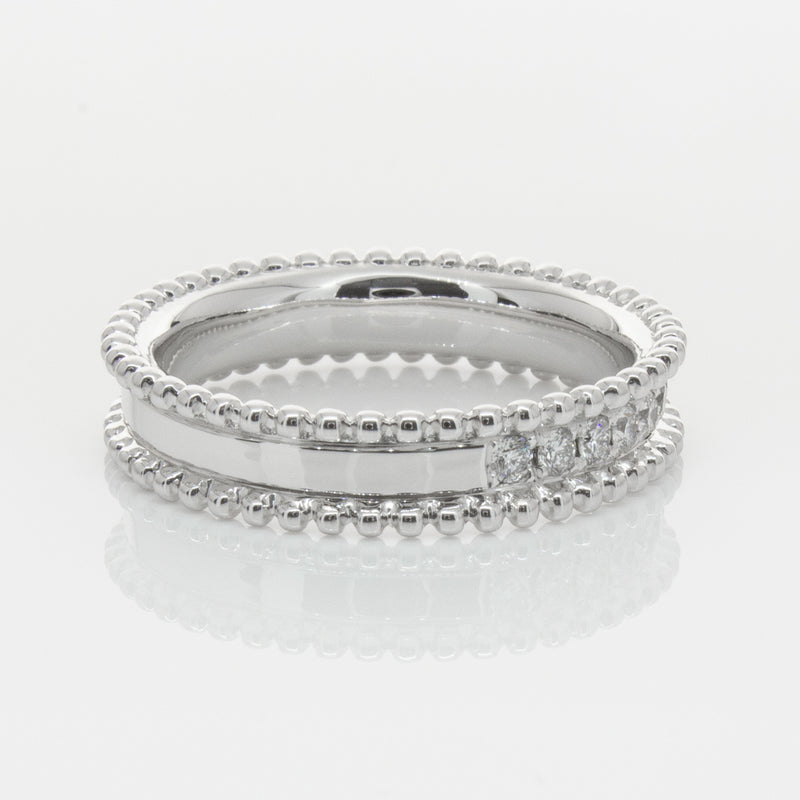 18ct White Gold .32ct Diamond Juno Ring-Ring-Walker & Hall