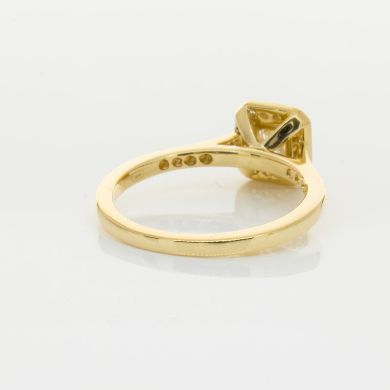 18ct Yellow Gold .50ct Princess Cut Diamond Mandalay Ring-Ring-Walker & Hall