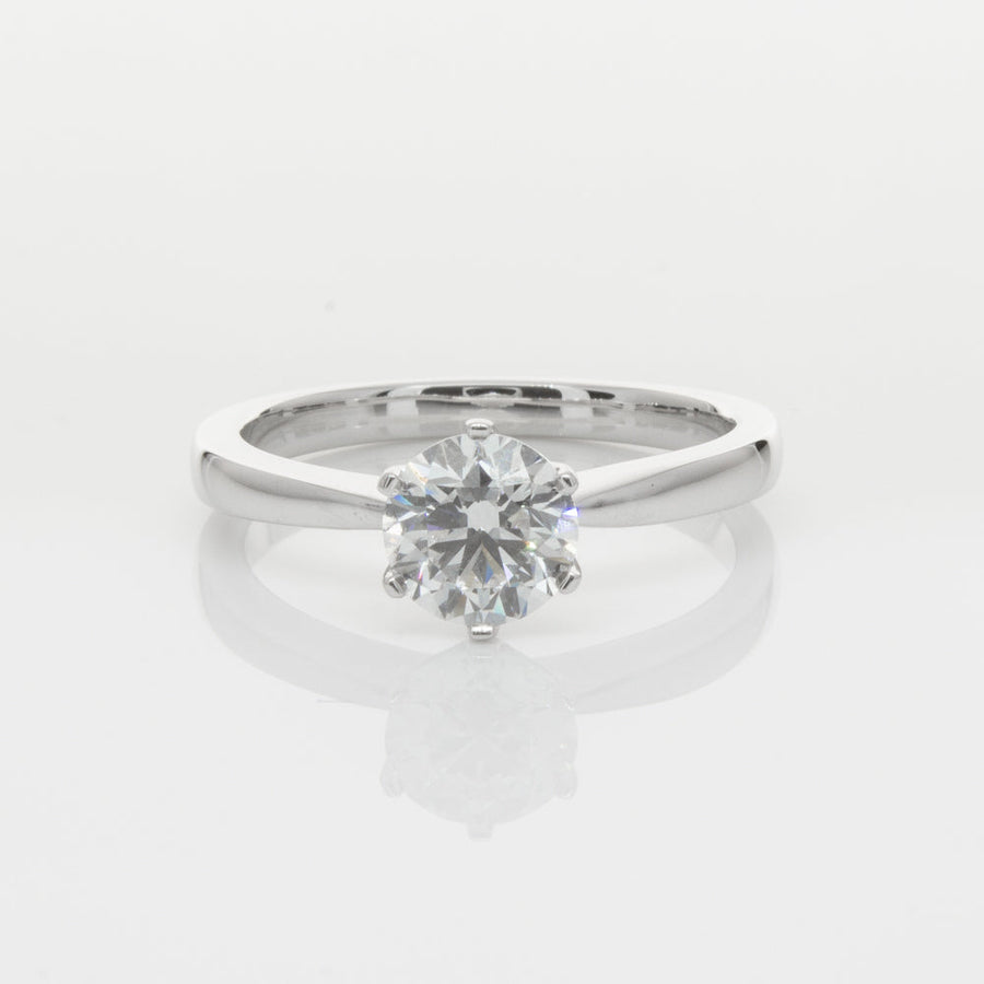 18ct White Gold 1.00ct Diamond Nova Ring-Ring-Walker & Hall