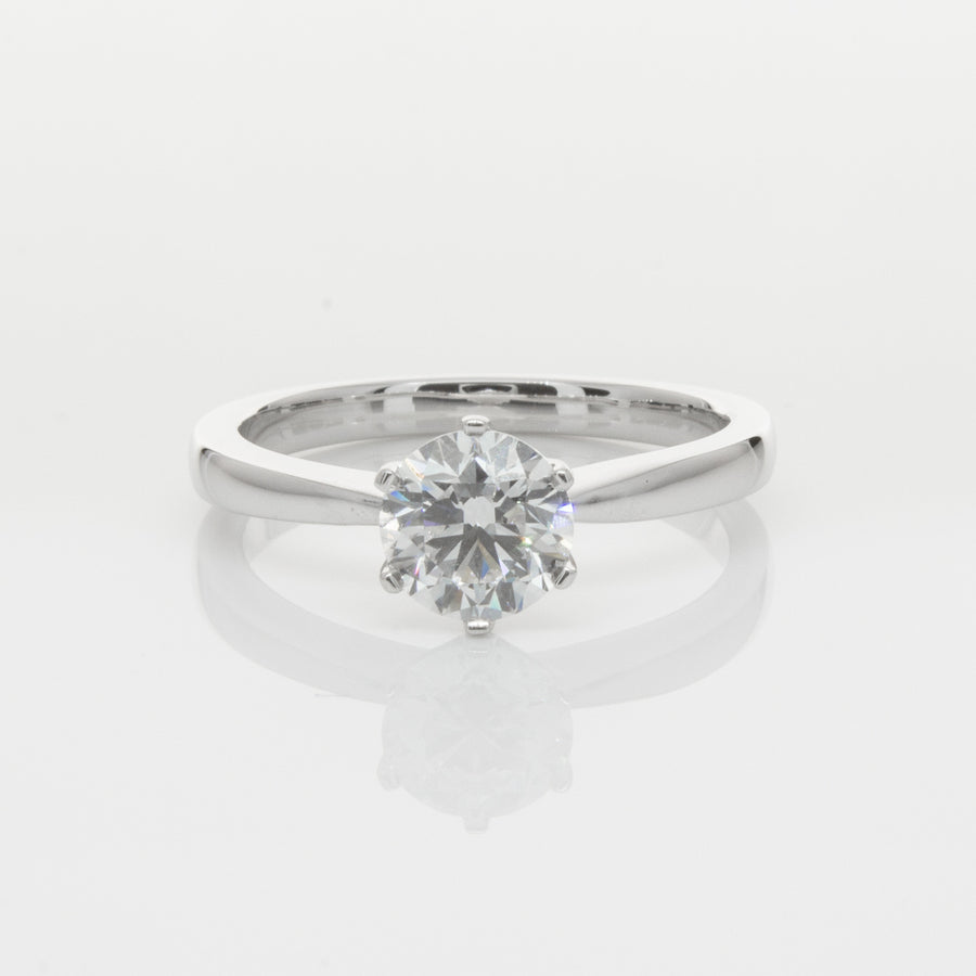 18ct White Gold 1.04ct Diamond Nova Ring-Ring-Walker & Hall