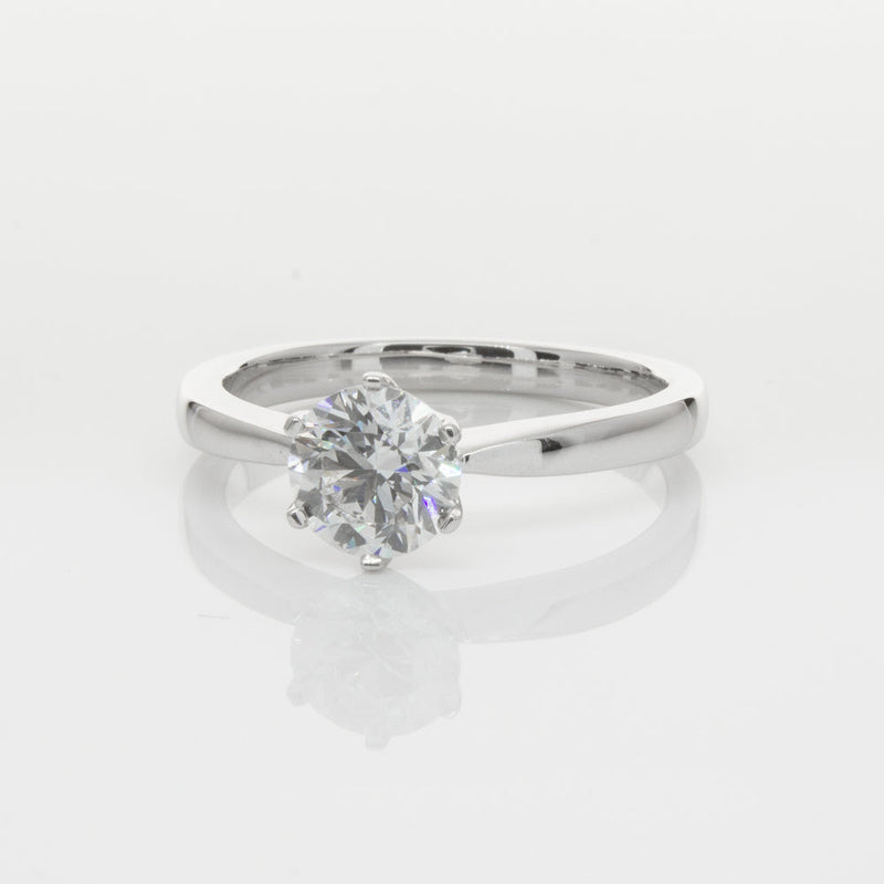 18ct White Gold 1.00ct Diamond Nova Ring-Ring-Walker & Hall