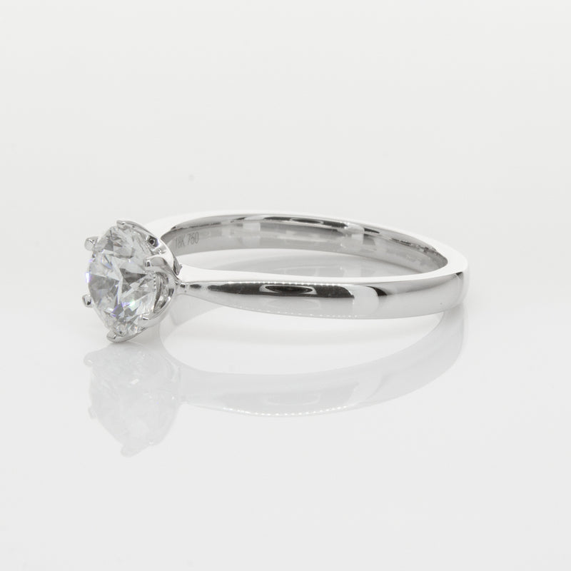 18ct White Gold 1.04ct Diamond Nova Ring-Ring-Walker & Hall