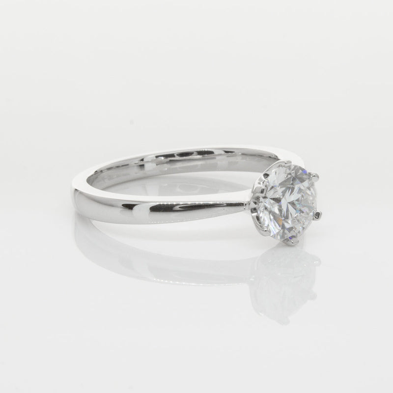 18ct White Gold 1.00ct Diamond Nova Ring-Ring-Walker & Hall