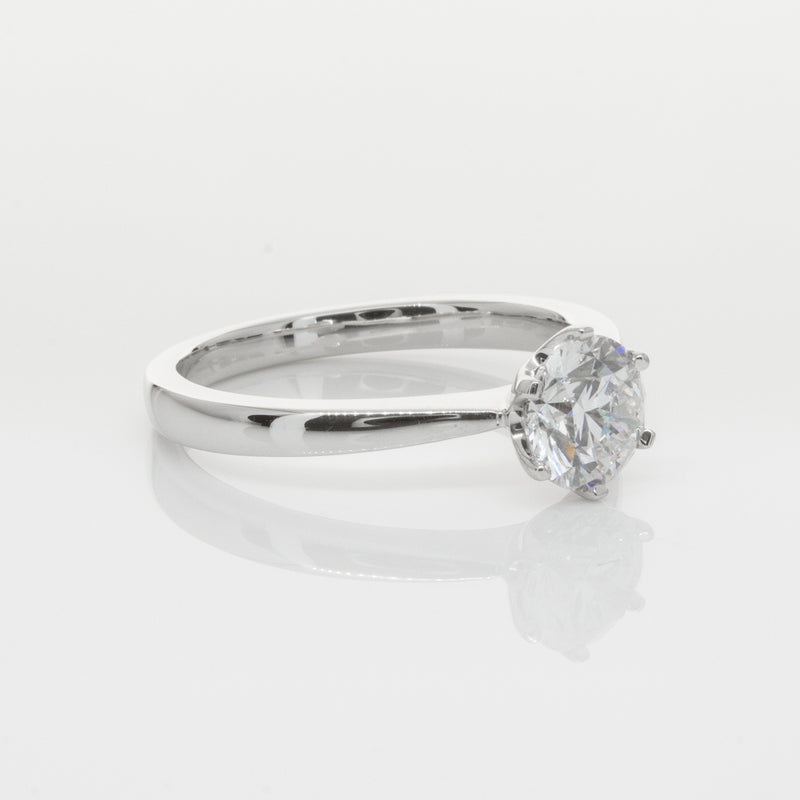 18ct White Gold 1.04ct Diamond Nova Ring-Ring-Walker & Hall