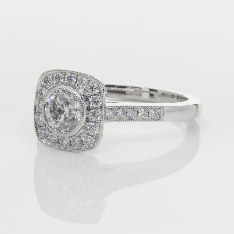 18ct White Gold .60ct Diamond Ring-Ring-Walker & Hall