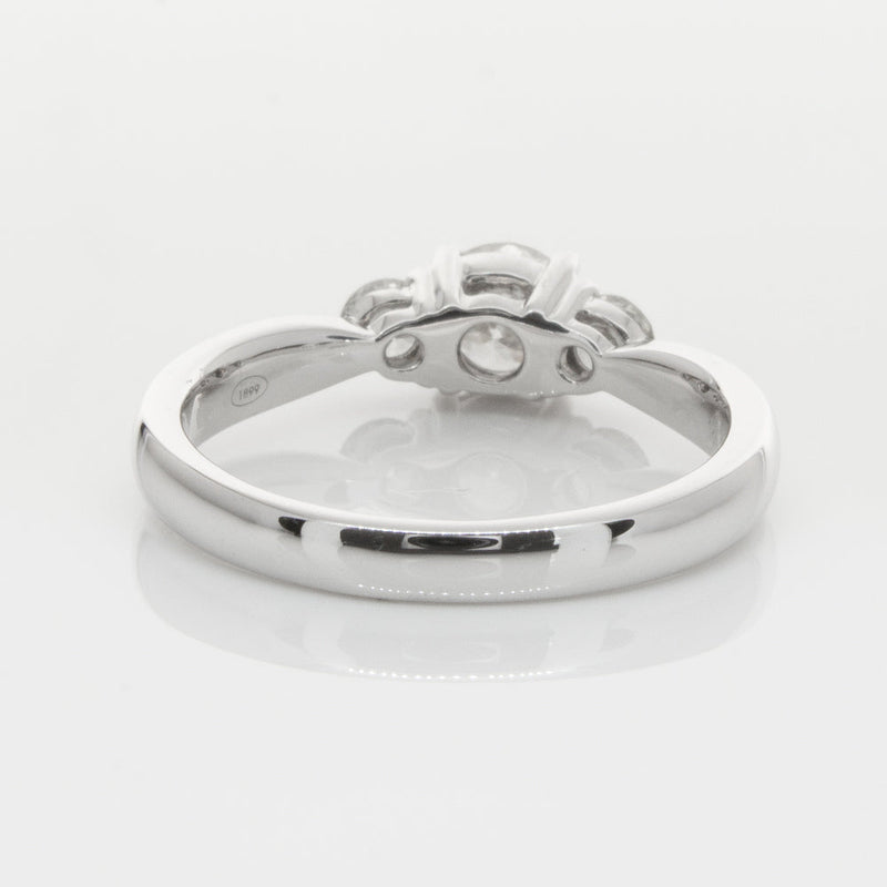 18ct White Gold .50ct Diamond Elysian Ring-Ring-Walker & Hall