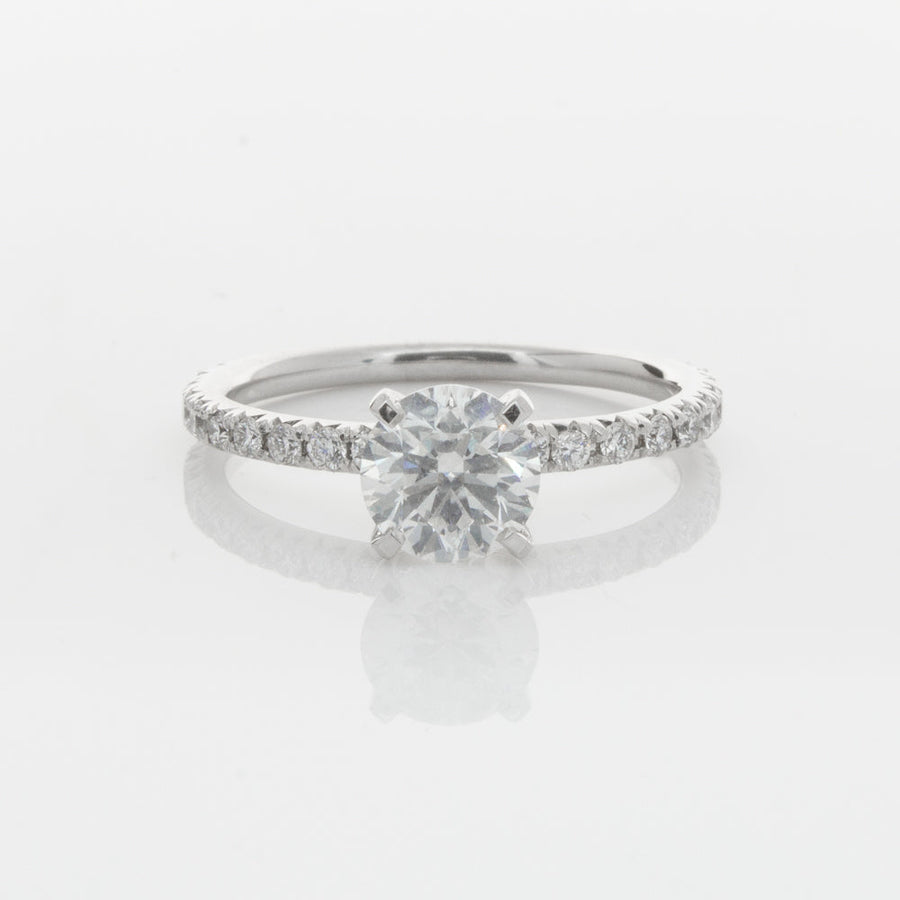 18ct White Gold 1.01ct Diamond Comet Ring-Ring-Walker & Hall