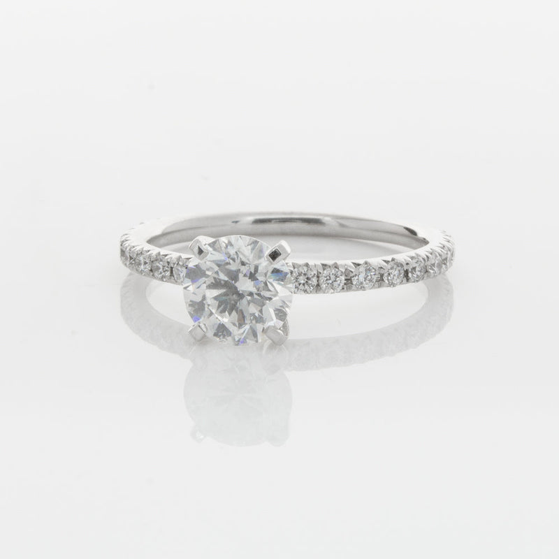18ct White Gold 1.01ct Diamond Comet Ring-Ring-Walker & Hall