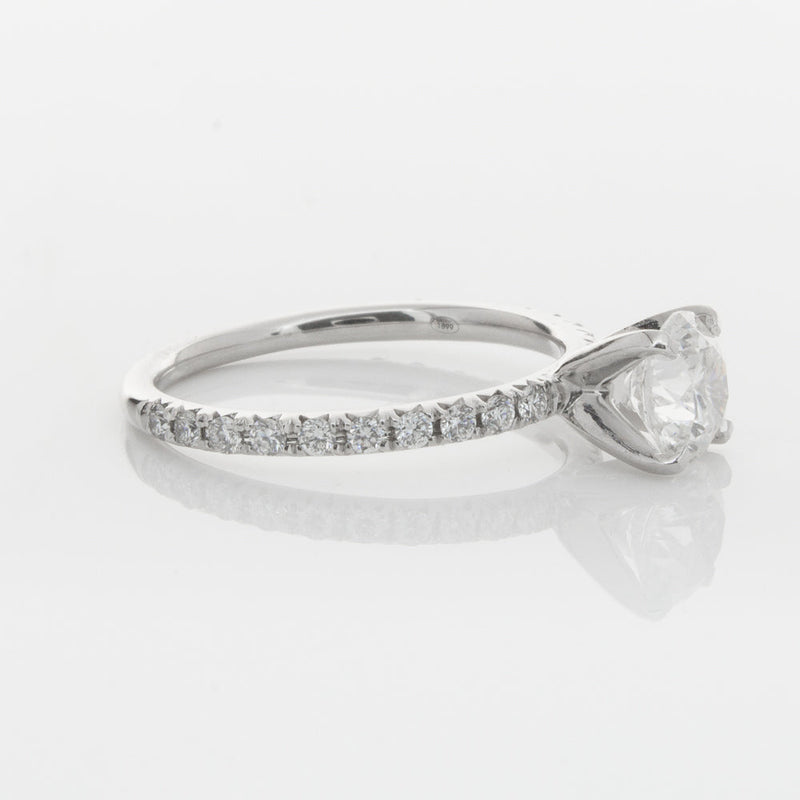 18ct White Gold 1.01ct Diamond Comet Ring-Ring-Walker & Hall