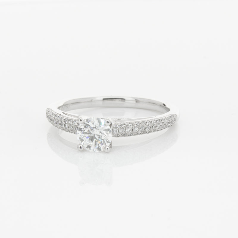 18ct White Gold .50ct Diamond Ring-Ring-Walker & Hall