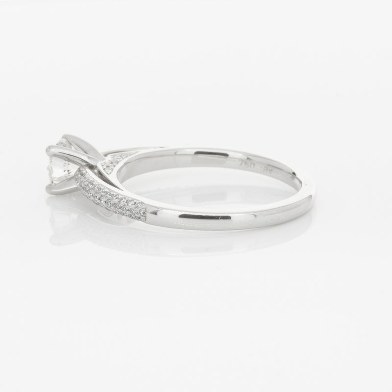 18ct White Gold .50ct Diamond Ring-Ring-Walker & Hall