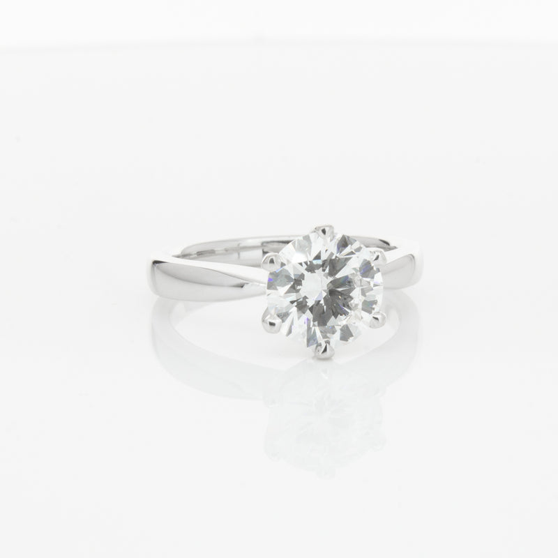 18ct White Gold 2.01ct Diamond Nova Ring-Ring-Walker & Hall