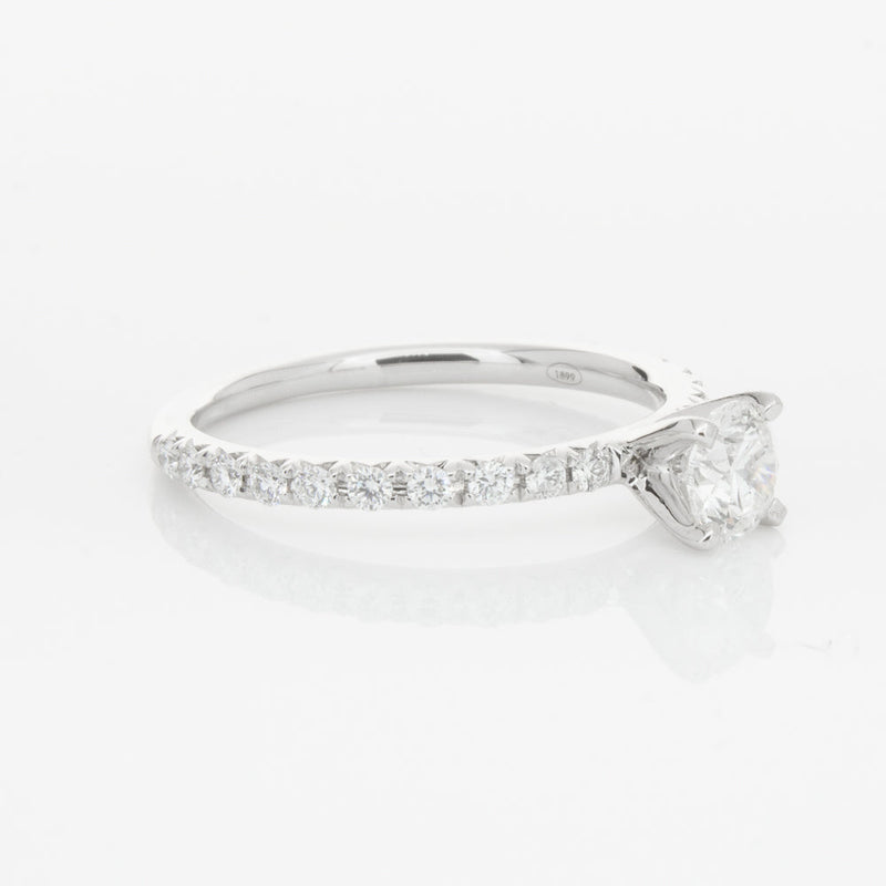 18ct White Gold .50ct Diamond Comet Ring-Ring-Walker & Hall