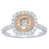 18ct White Gold 1.12ct Cognac Diamond Ring-Ring-Walker & Hall