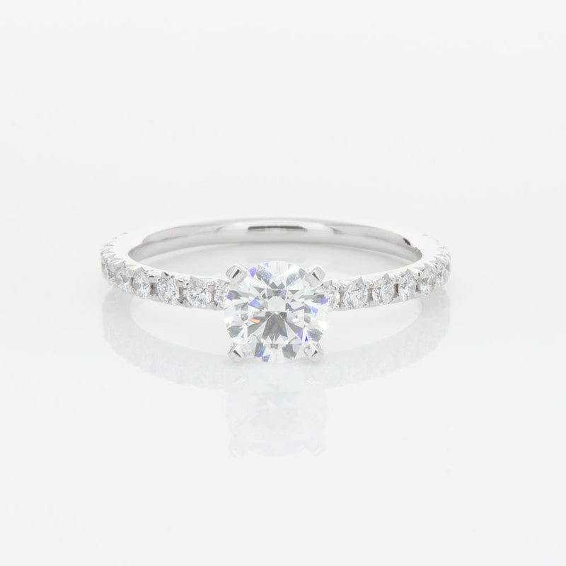 18ct White Gold .70ct Diamond Comet Ring-Ring-Walker & Hall