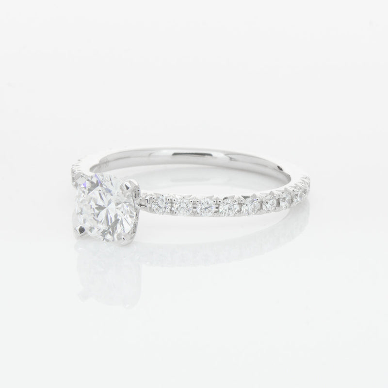 18ct White Gold .70ct Diamond Comet Ring-Ring-Walker & Hall