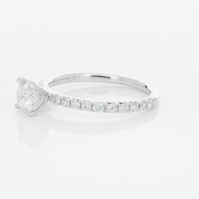 18ct White Gold .70ct Diamond Comet Ring-Ring-Walker & Hall