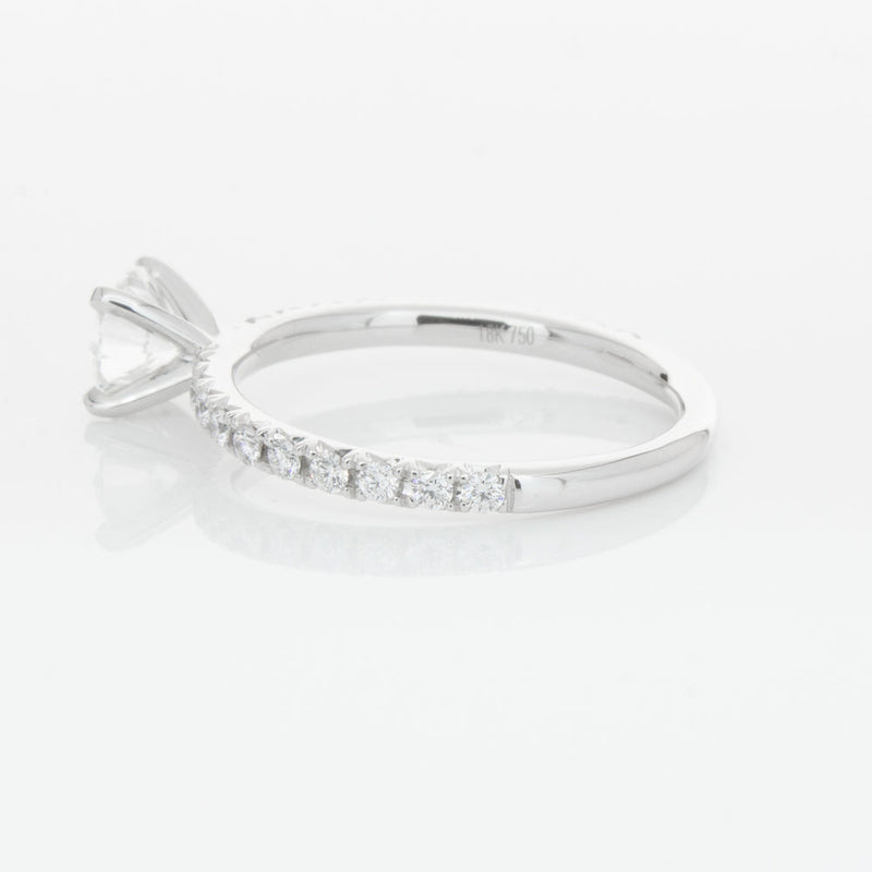 18ct White Gold .70ct Diamond Comet Ring-Ring-Walker & Hall