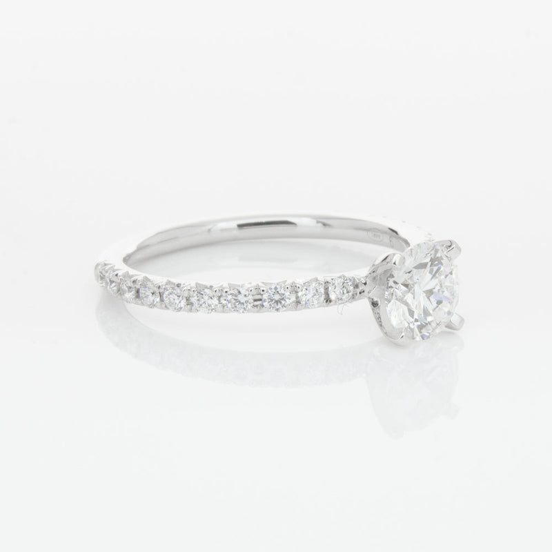 18ct White Gold .70ct Diamond Comet Ring-Ring-Walker & Hall