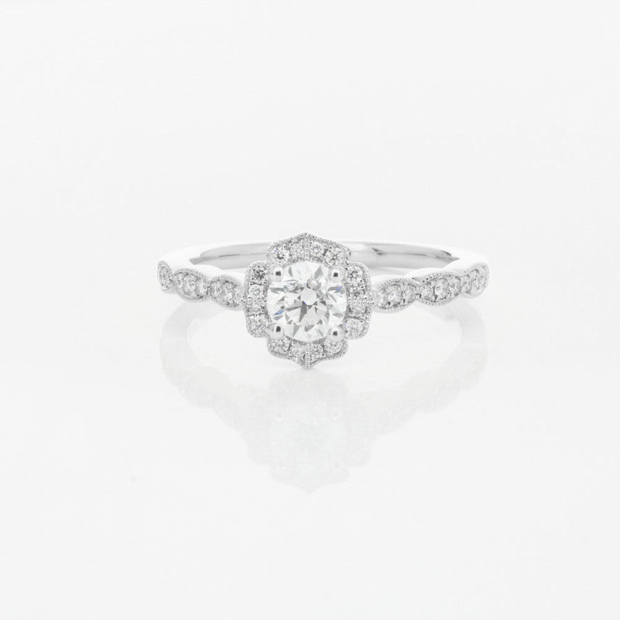 18ct White Gold .47ct Diamond Paramount Ring-Ring-Walker & Hall