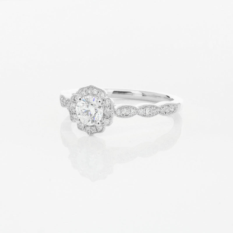 18ct White Gold .47ct Diamond Paramount Ring-Ring-Walker & Hall