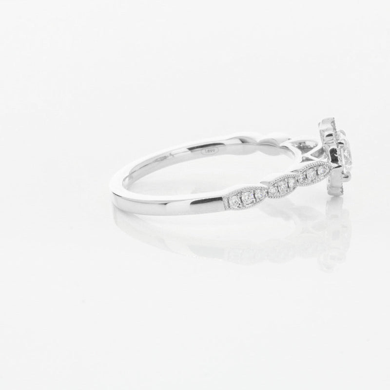18ct White Gold .47ct Diamond Paramount Ring-Ring-Walker & Hall