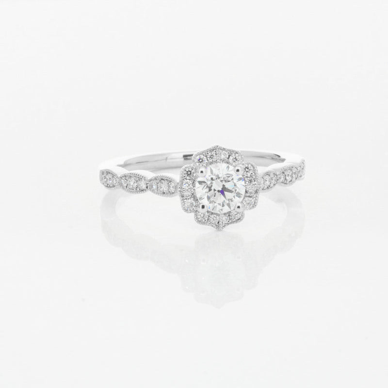 18ct White Gold .47ct Diamond Paramount Ring-Ring-Walker & Hall