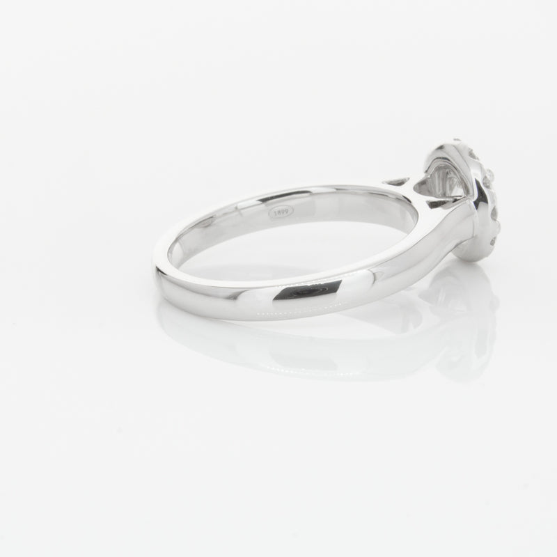 18ct White Gold .51ct Diamond Eclipse Ring-Ring-Walker & Hall