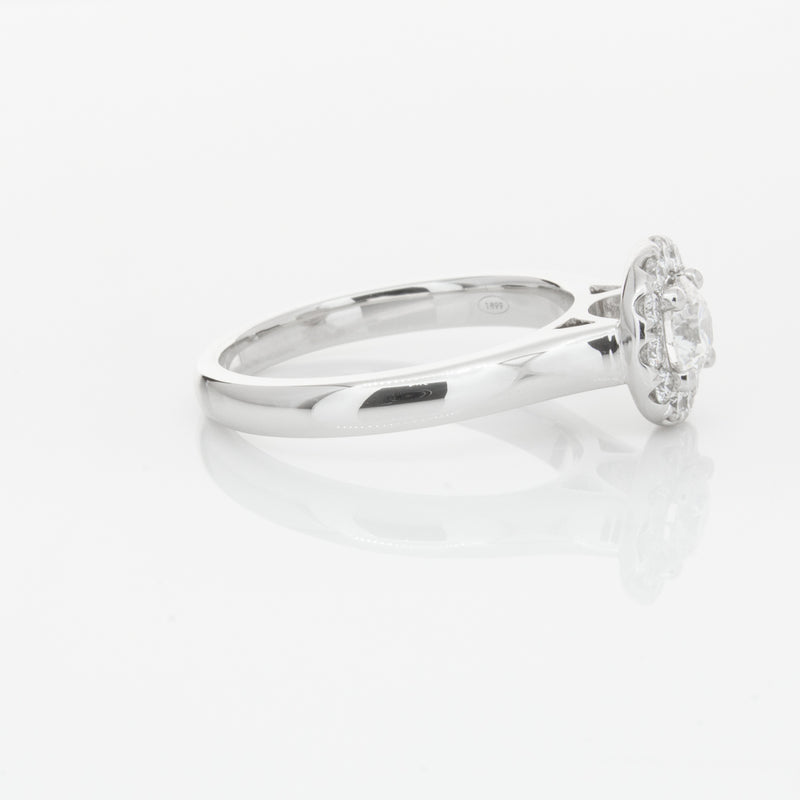 18ct White Gold .51ct Diamond Eclipse Ring-Ring-Walker & Hall