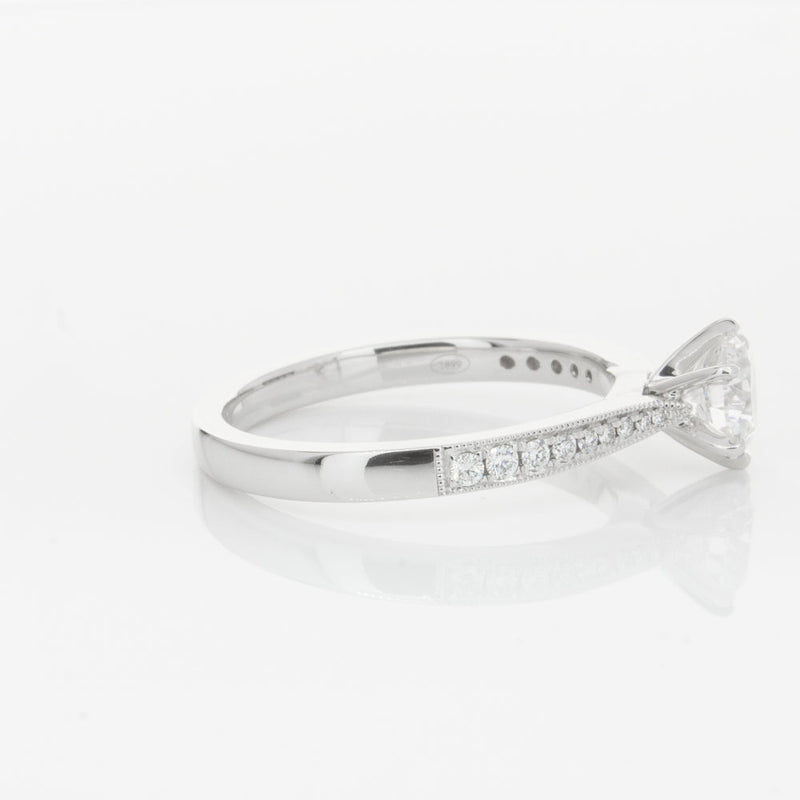 18ct White Gold .70ct Diamond Zenith Ring-Ring-Walker & Hall