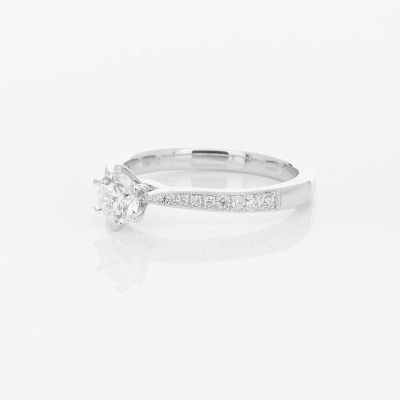 18ct White Gold .40ct Diamond Zenith Ring-Ring-Walker & Hall