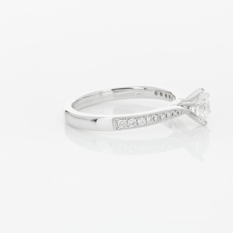 18ct White Gold .40ct Diamond Zenith Ring-Ring-Walker & Hall