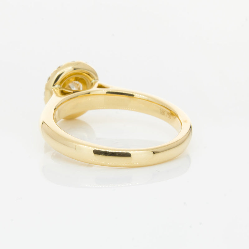 18ct Yellow Gold .50ct Diamond Eclipse Ring-Ring-Walker & Hall