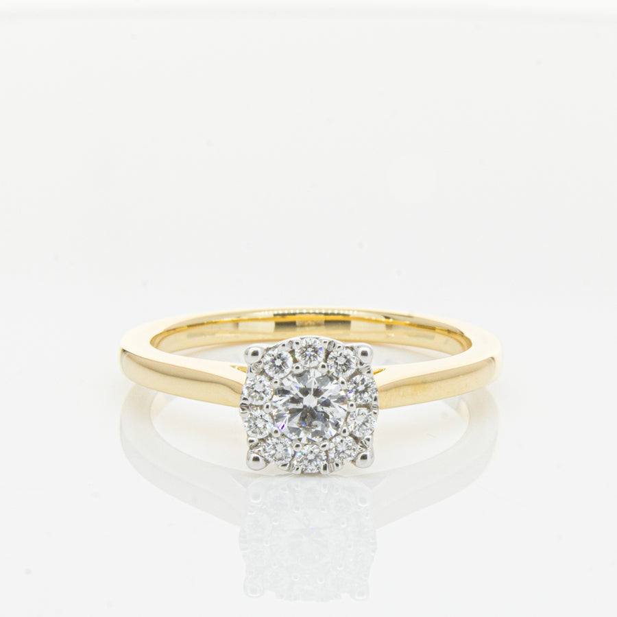 18ct Yellow Gold Diamond Constance Ring-Ring-Walker & Hall