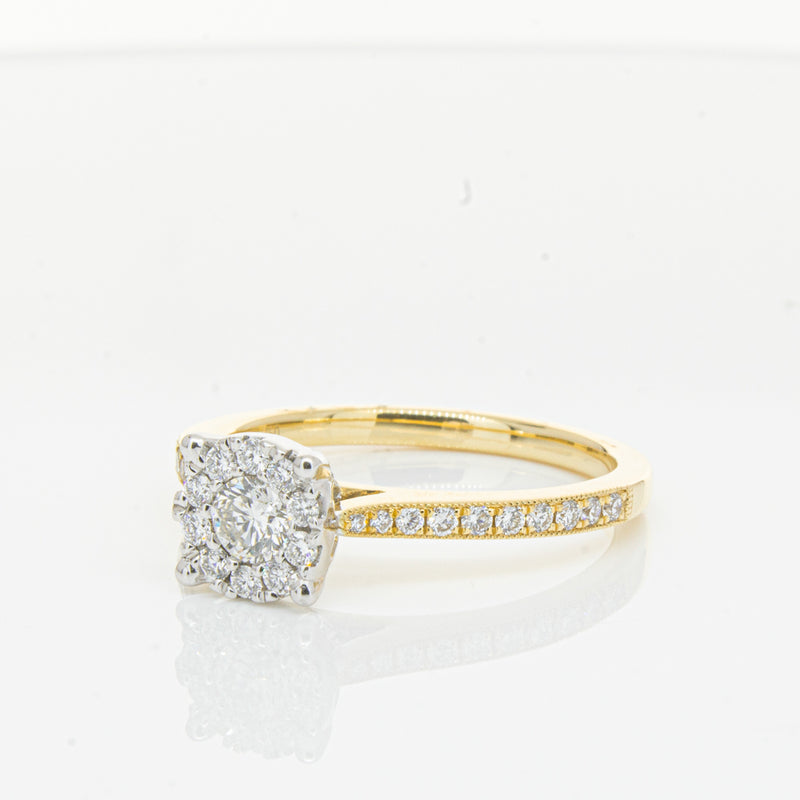 18ct Yellow Gold Diamond Galaxis Ring-Ring-Walker & Hall