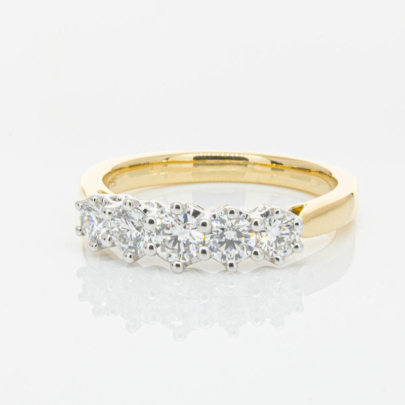 18ct Yellow Gold Diamond Monarch Ring-Ring-Walker & Hall