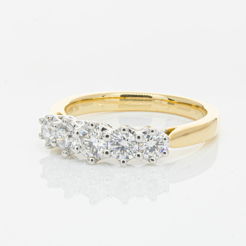 18ct Yellow Gold Diamond Monarch Ring-Ring-Walker & Hall