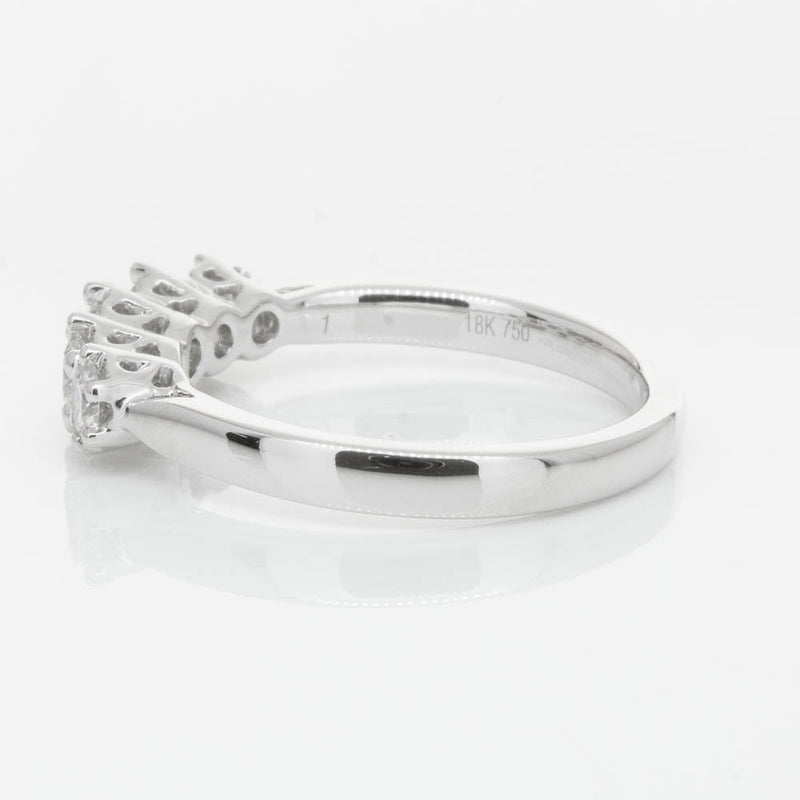 18ct White Gold Diamond Monarch Ring-Ring-Walker & Hall