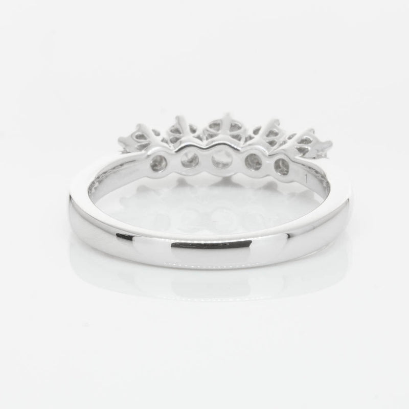18ct White Gold Diamond Monarch Ring-Ring-Walker & Hall