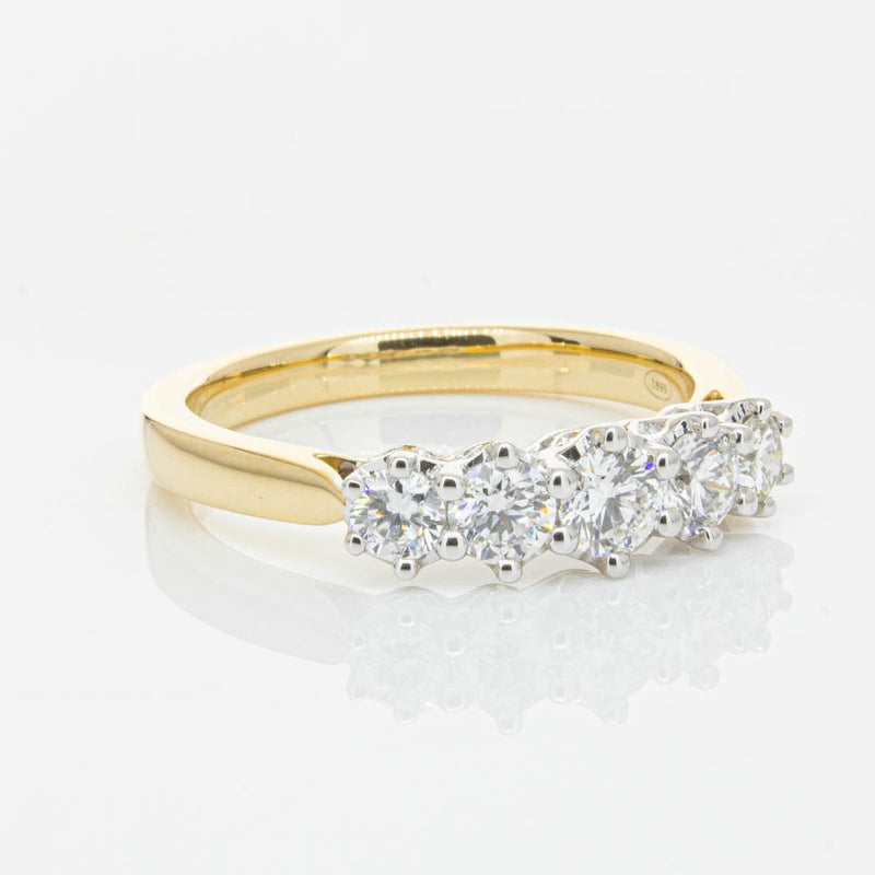 18ct Yellow Gold Diamond Monarch Ring-Ring-Walker & Hall