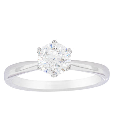 18ct White Gold 1.00ct Diamond Nova Ring-Ring-Walker & Hall