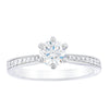 18ct White Gold .70ct Diamond Zenith Ring-Ring-Walker & Hall
